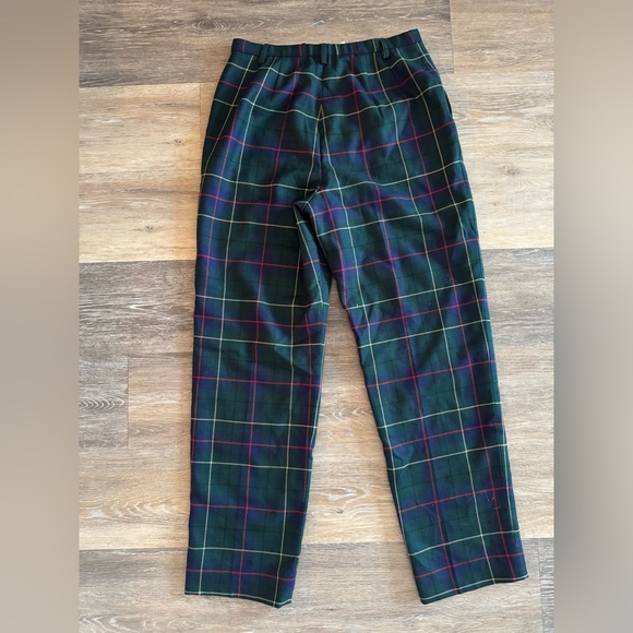 Pendleton Plaid Pants - Green and Blue - Picture 3 of 3